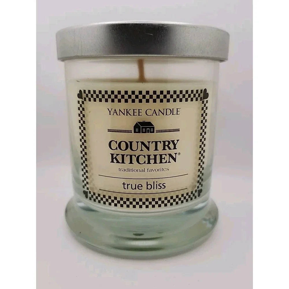 Yankee Candle Country Kitchen Tumbler‎ True Bliss Jar Candle 8 oz